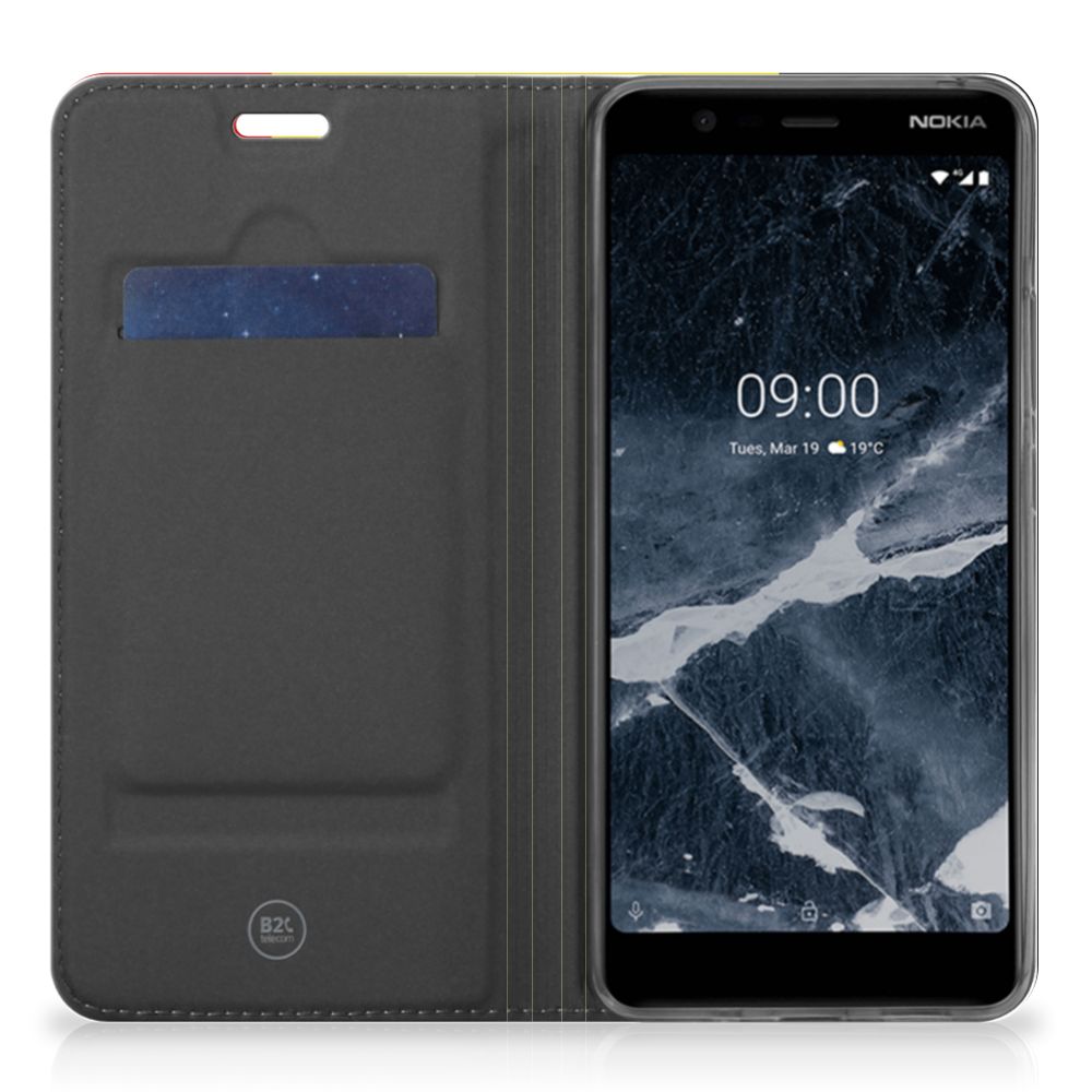 Nokia 5.1 (2018) Standcase Belgische Vlag - B2C Telecom