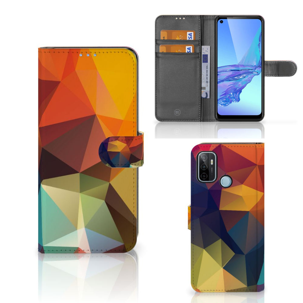 OPPO A53 | OPPO A53s Book Case Polygon Color