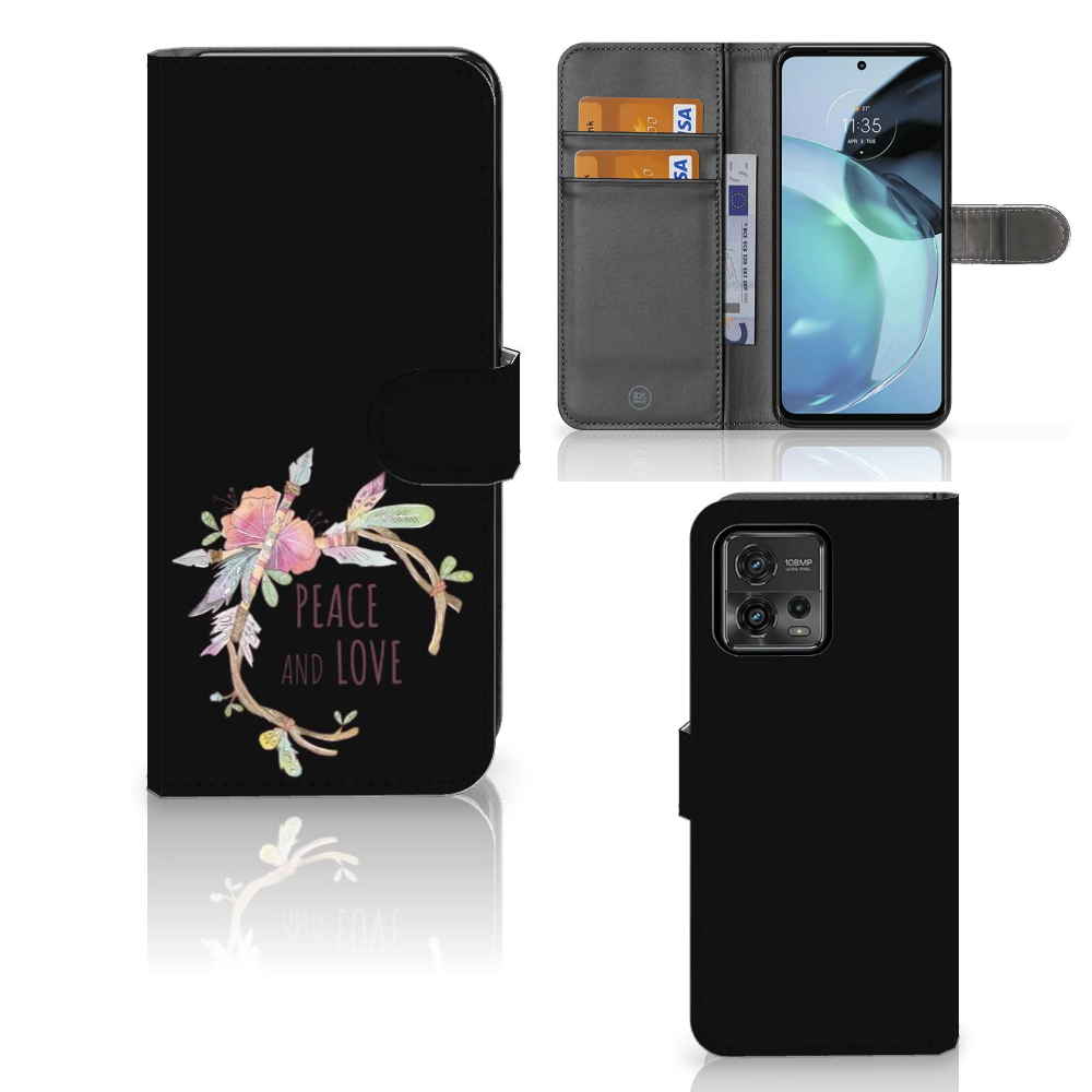 Motorola Moto G72 Leuk Hoesje Boho Text