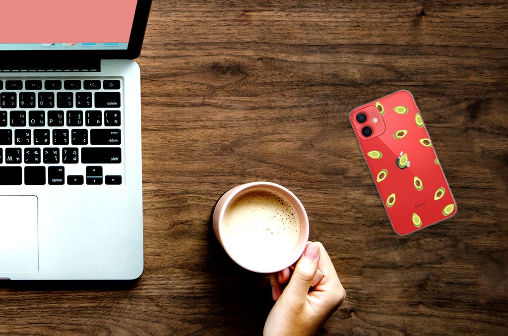 iPhone 12 Mini Siliconen Case Avocado B2C Telecom
