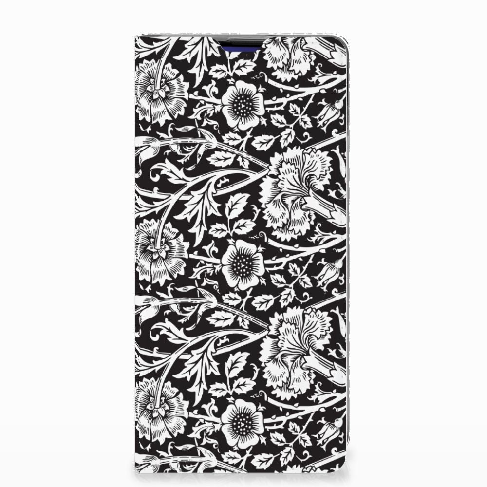 Samsung Galaxy S10 Plus Smart Cover Black Flowers