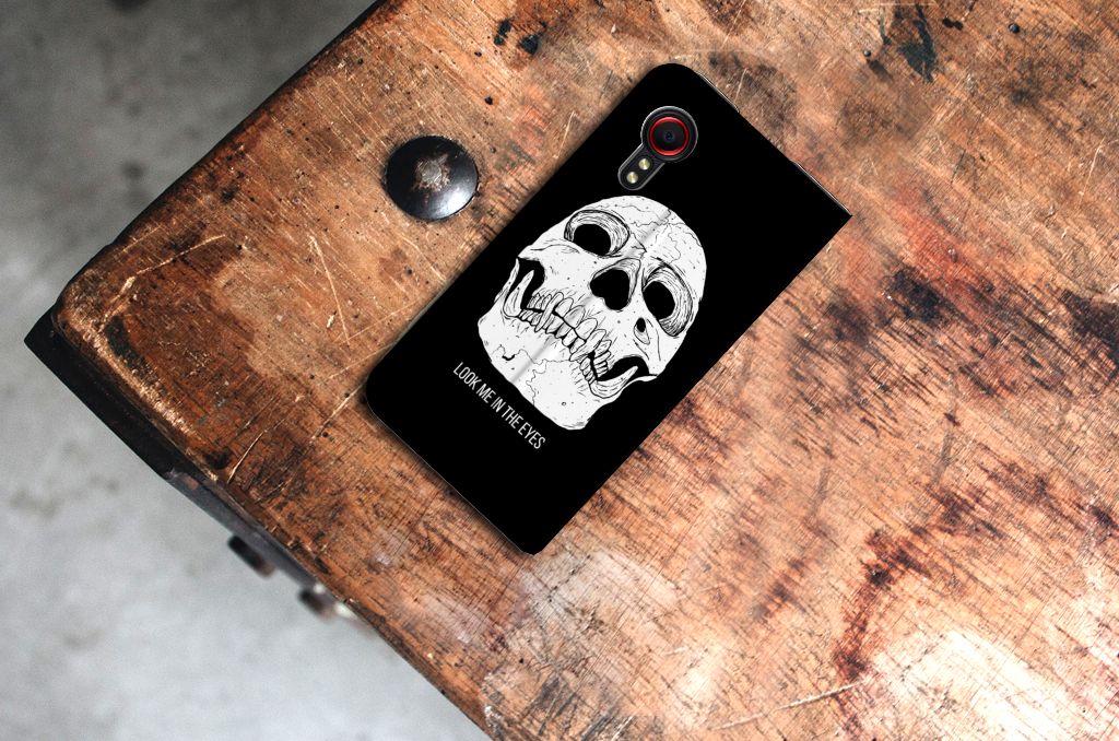 Mobiel BookCase Samsung Galaxy Xcover 5 Skull Eyes - B2C Telecom