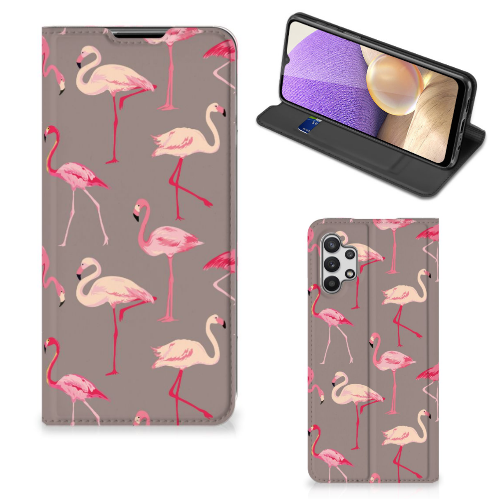 Samsung Galaxy A32 5G Hoesje maken Flamingo - B2C Telecom