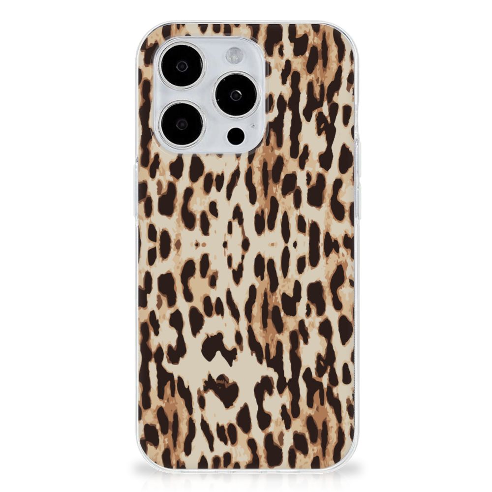 iPhone 15 Pro TPU Hoesje Leopard