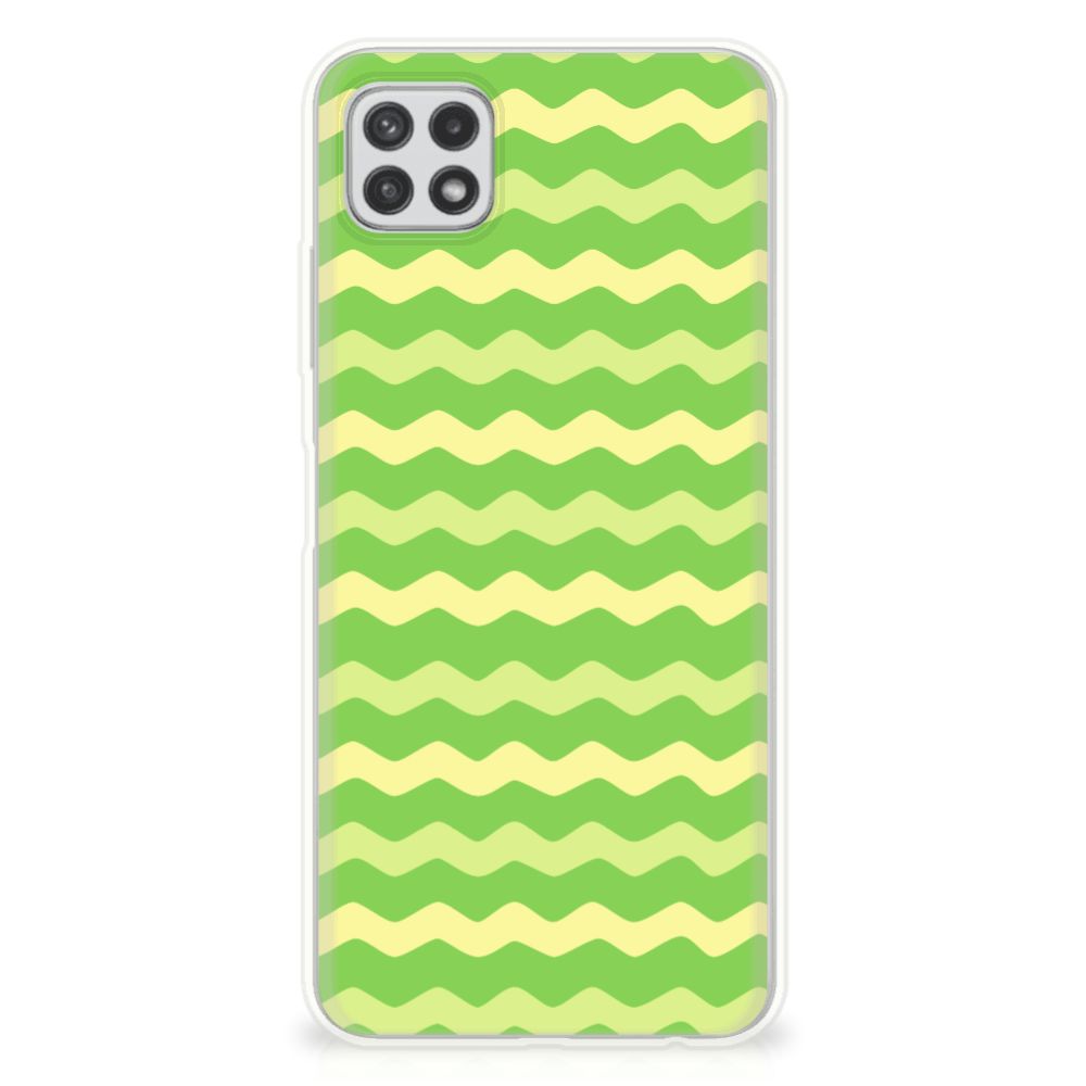 Samsung Galaxy A22 5G TPU bumper Waves Green B2C Telecom