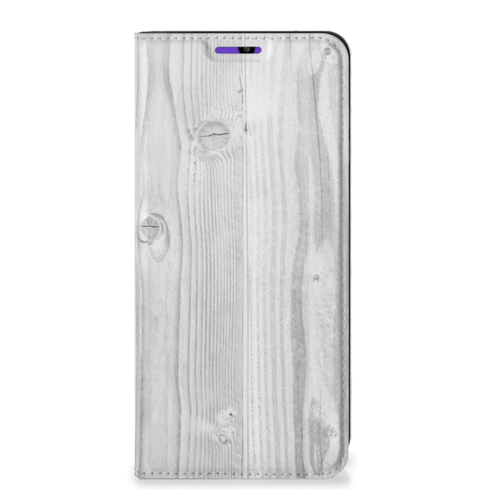 Samsung Galaxy A22 4G | M22 Book Wallet Case White Wood