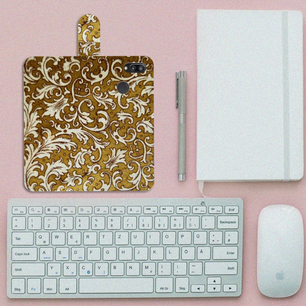 Wallet Case Huawei P20 Lite Barok Goud