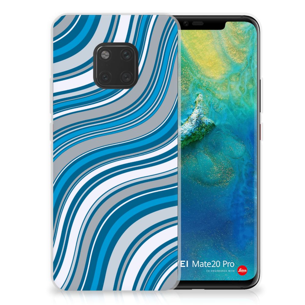 Huawei Mate 20 Pro TPU bumper Waves Blue