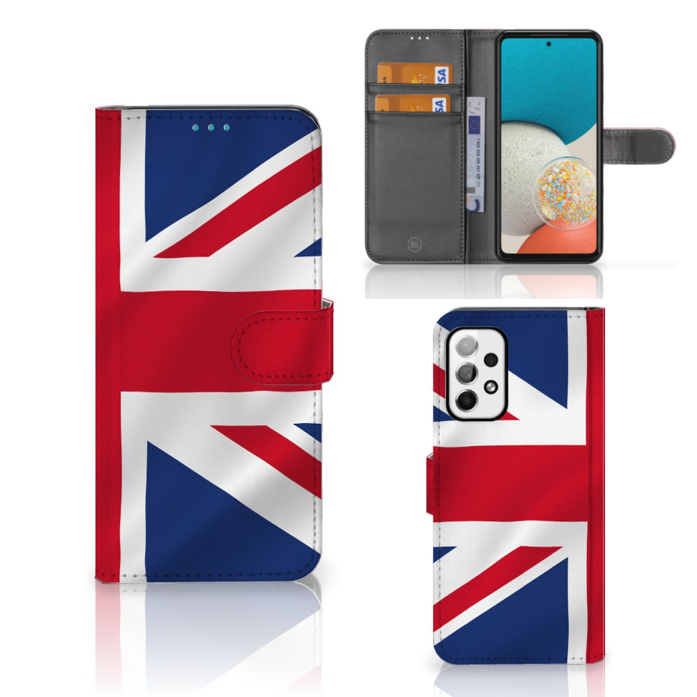 Samsung Galaxy A73 5G Bookstyle Case Groot-Brittannië