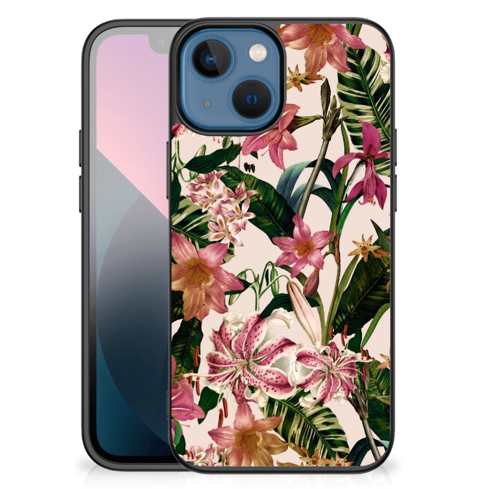 Apple iPhone 13 mini Bloemen Hoesje Flowers