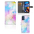 Hoesje Motorola Moto E32 | Moto E32s Watercolor Light met pastelkleuren en pasjeshouder.