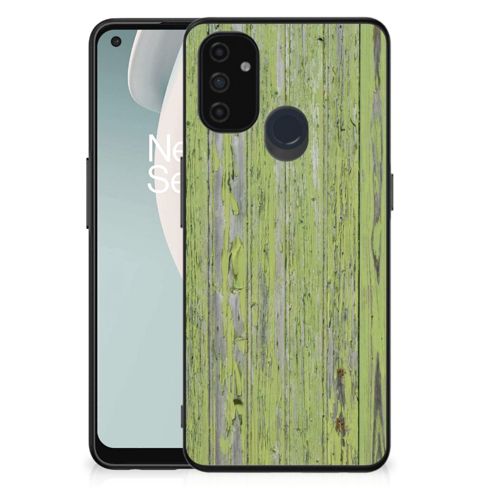 OnePlus Nord N100 Houten Print Telefoonhoesje Green Wood B2C Telecom