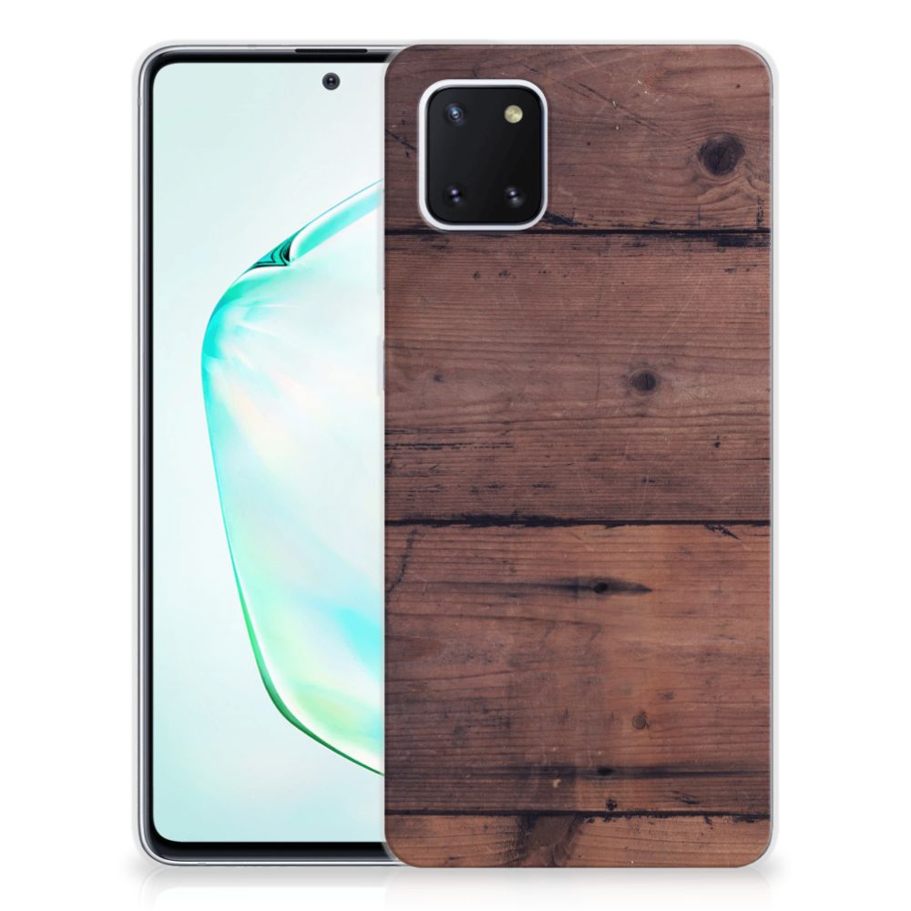 Samsung Galaxy Note 10 Lite Bumper Hoesje Old Wood