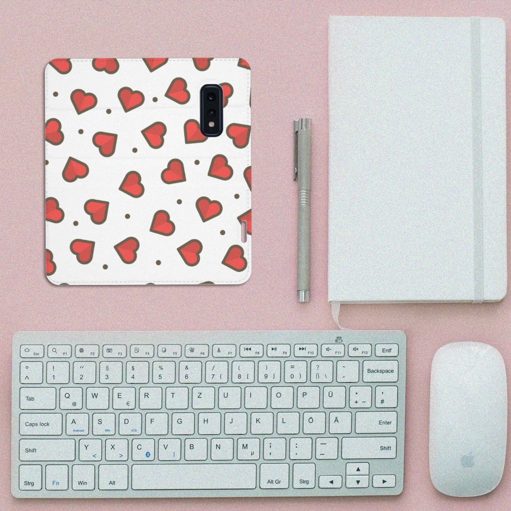 Samsung Galaxy S10e Hoesje met Magneet Hearts