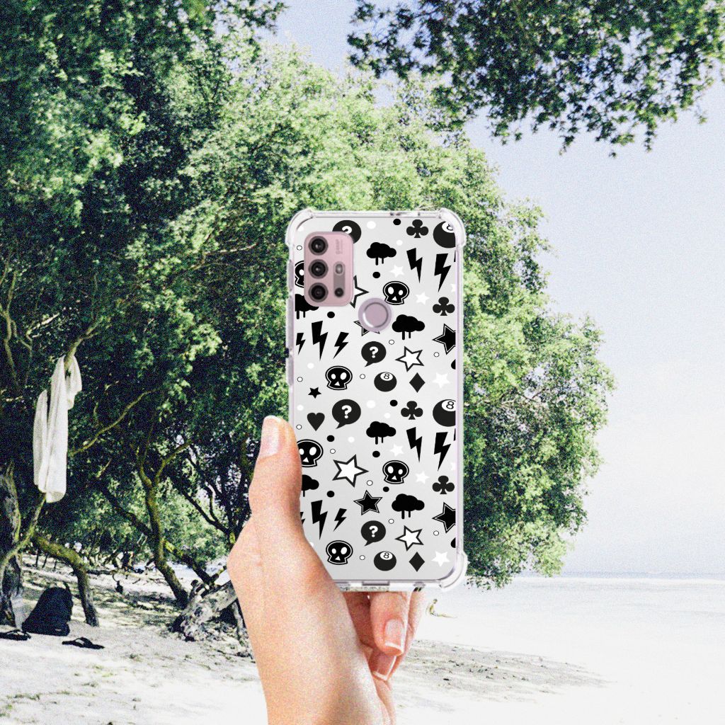 Extreme Case Motorola Moto G30 | G20 | G10 Silver Punk B2C Telecom