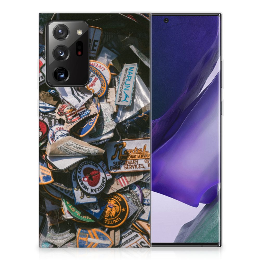 Samsung Galaxy Note20 Ultra Siliconen Hoesje met foto Badges B2C Telecom