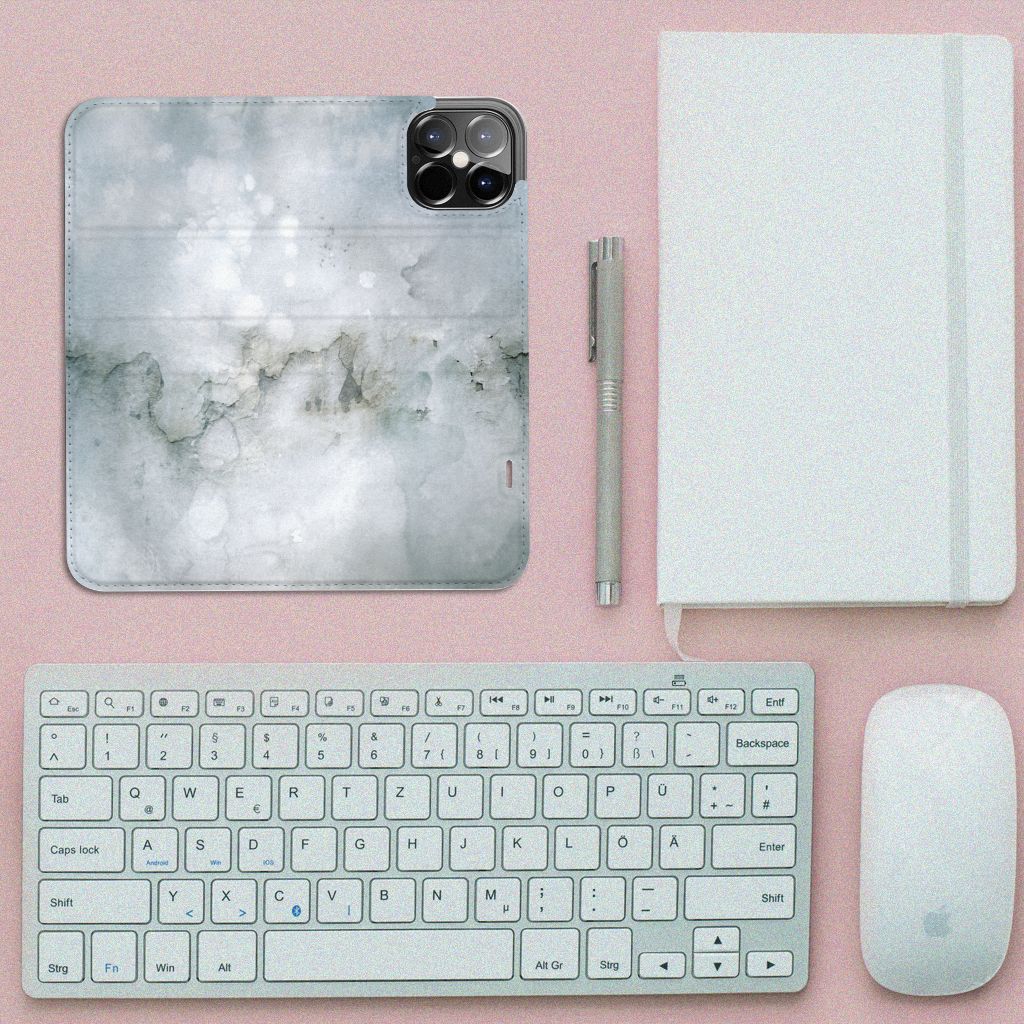 Bookcase iPhone 12 Pro Max Painting Grey - B2C Telecom