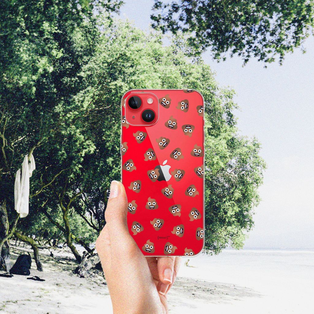 TPU bumper voor iPhone 14 Plus Poep Emojis B2C Telecom