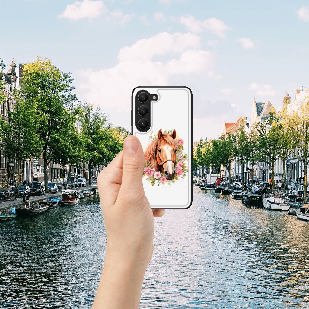 Dierenprint Telefoonhoesje voor Samsung Galaxy S23 Paard B2C Telecom