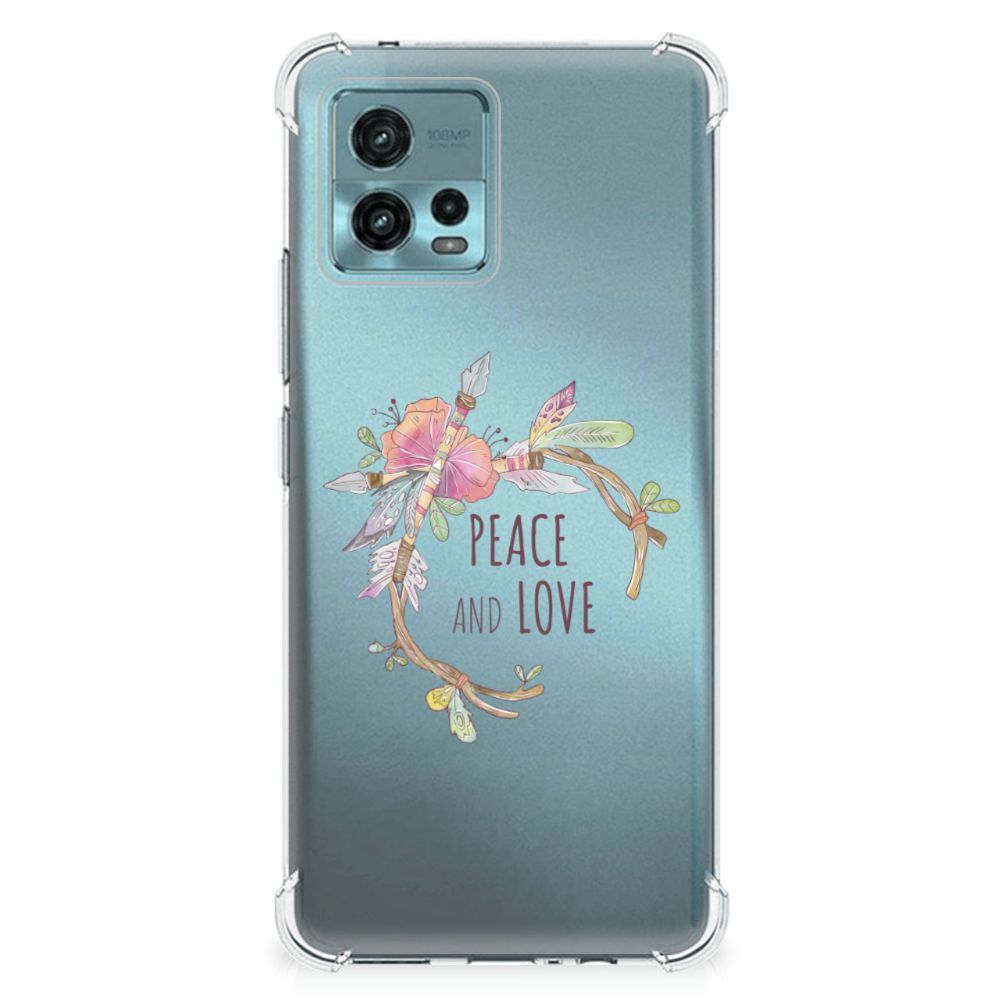 otorola Moto G72 Stevig Bumper Hoesje Boho Text B2C Telecom