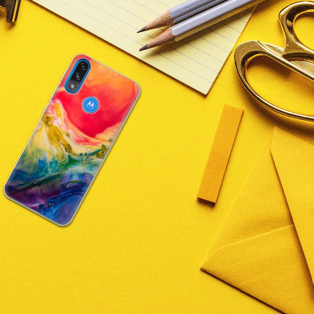Hoesje maken Motorola Moto E7/E7i Power Watercolor Dark B2C Telecom