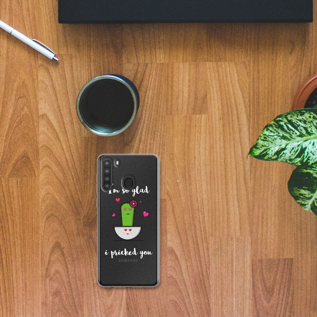 Samsung Galaxy A21 Telefoonhoesje met Naam Cactus Glad B2C Telecom