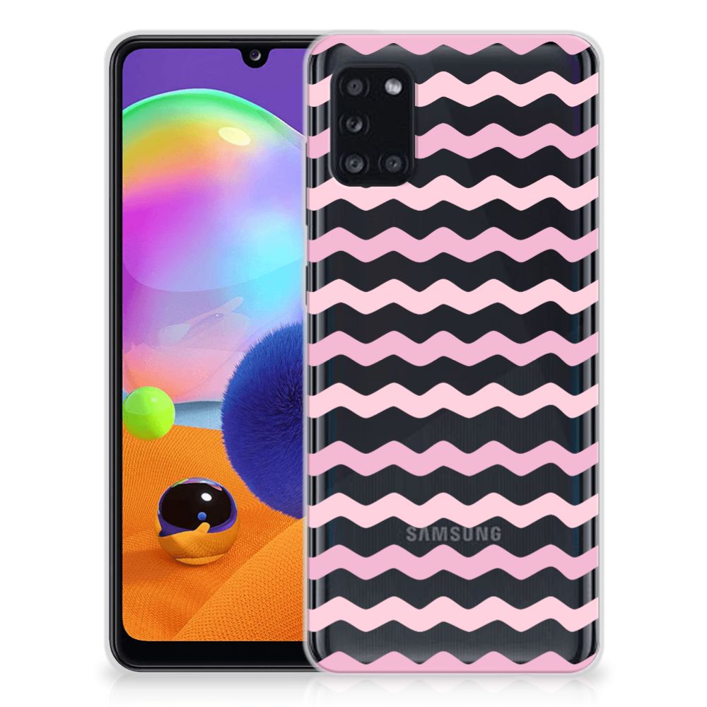Samsung Galaxy A31 TPU bumper Waves Roze B2C Telecom