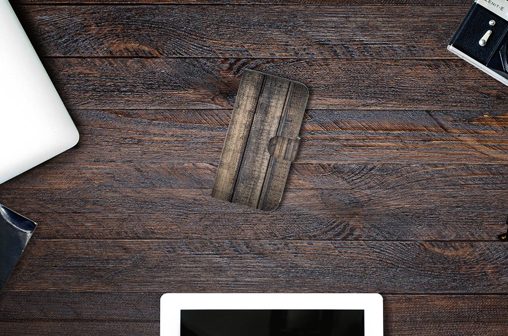 Apple iPhone 13 Book Style Case Steigerhout