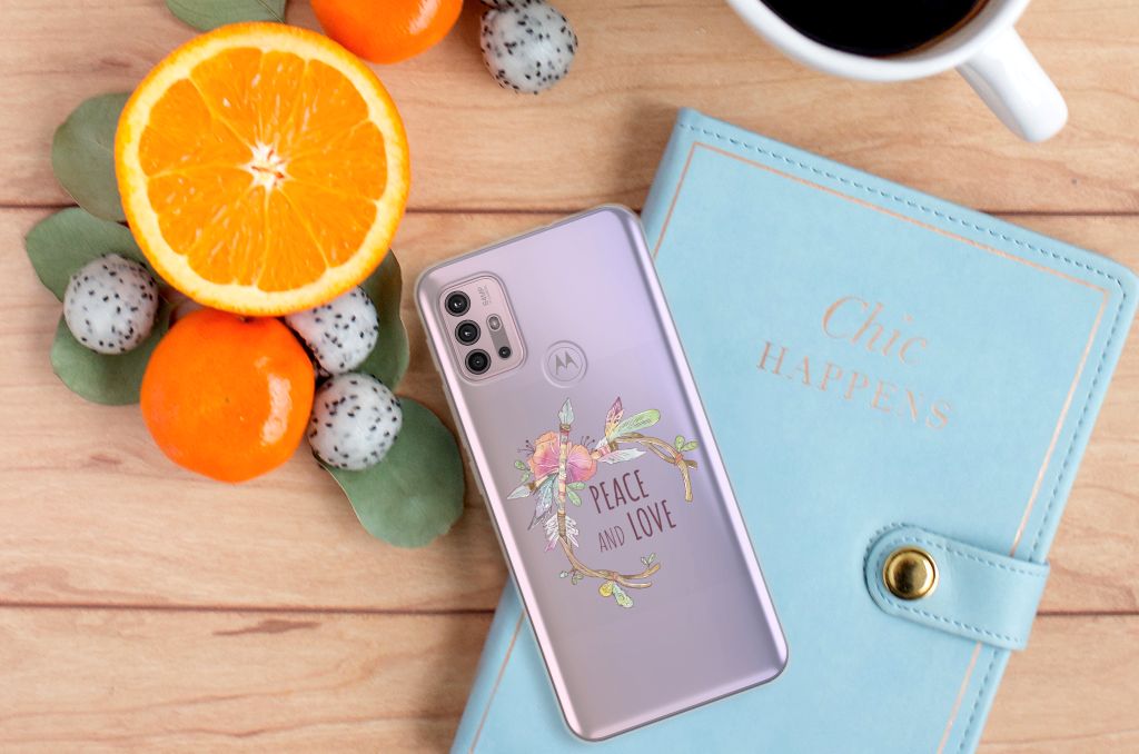 Motorola Moto G30 | G10 Telefoonhoesje met Naam Boho Text B2C Telecom