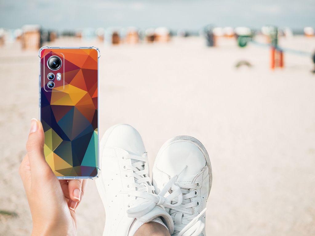 Xiaomi 12 Lite Shockproof Case Polygon Color B2C Telecom