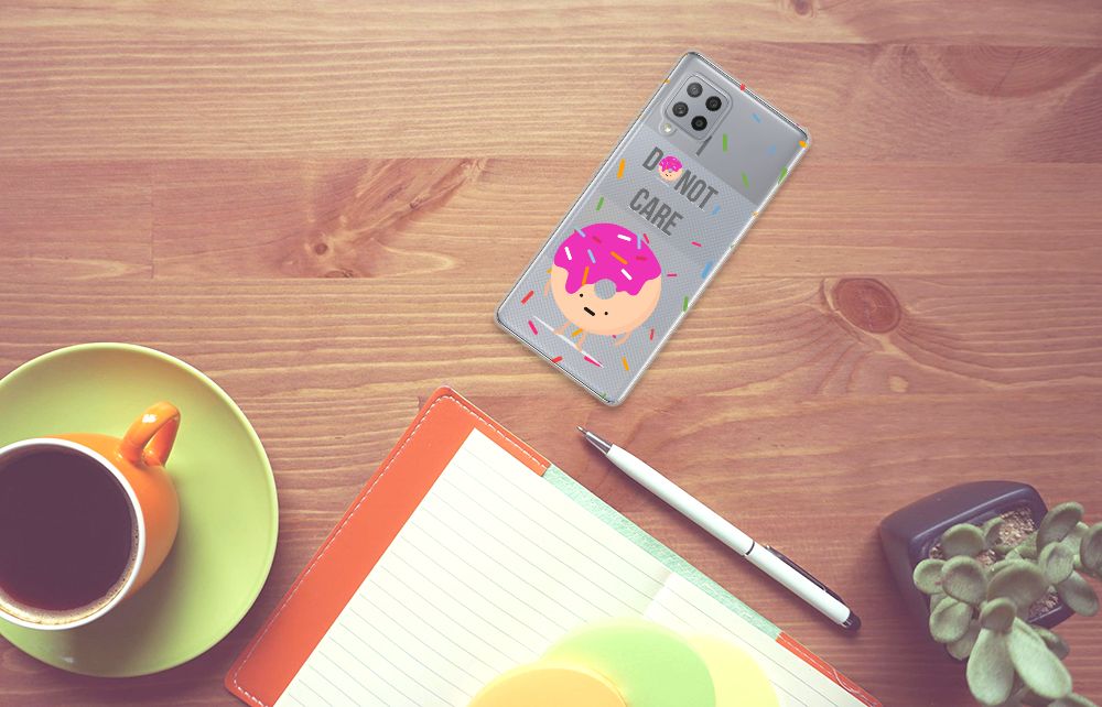 Samsung Galaxy A42 Siliconen Case Donut Roze B2C Telecom