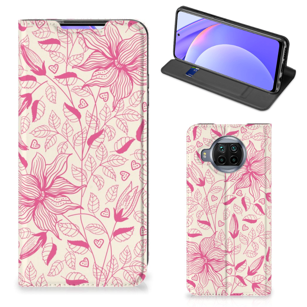 Xiaomi Mi 10T Lite Smart Cover Pink Flowers - B2C Telecom