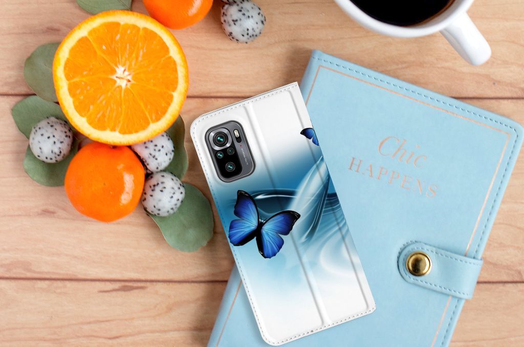 Xiaomi Redmi Note 10 4G | 10S | Poco M5s Hoesje maken Vlinders - B2C Telecom