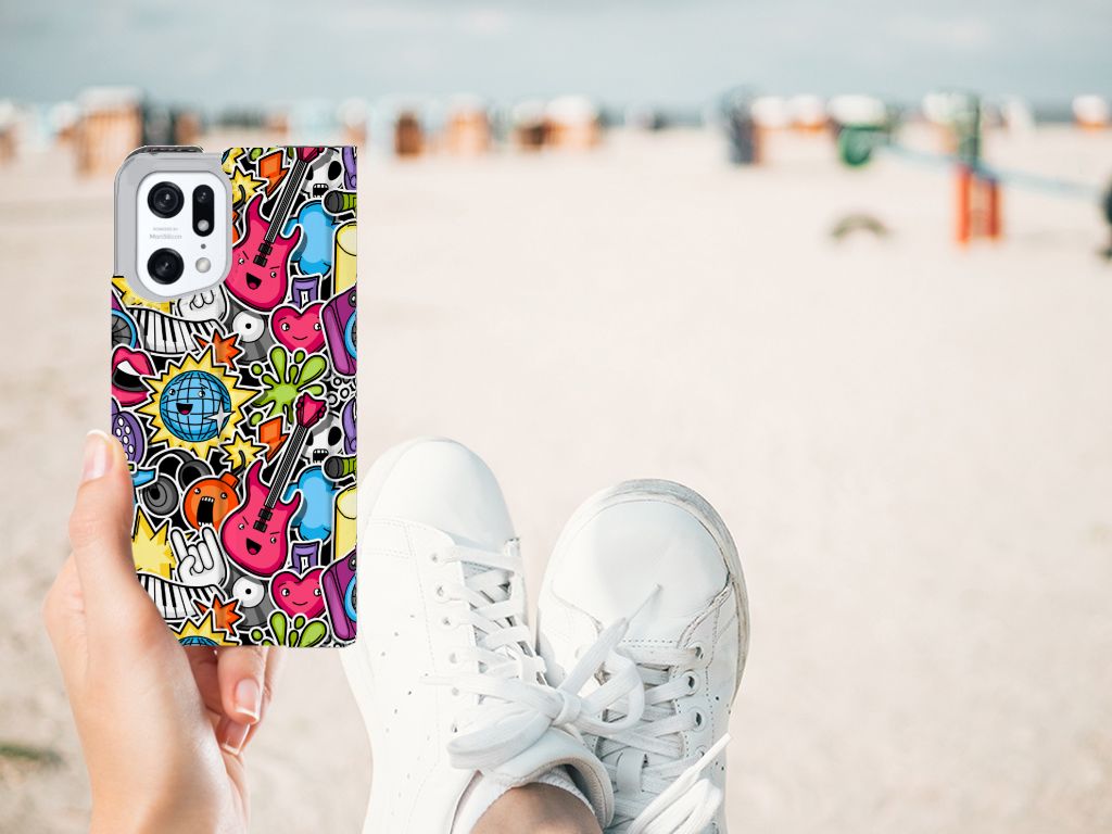 OPPO Find X5 Pro Hippe Standcase Punk Rock - B2C Telecom