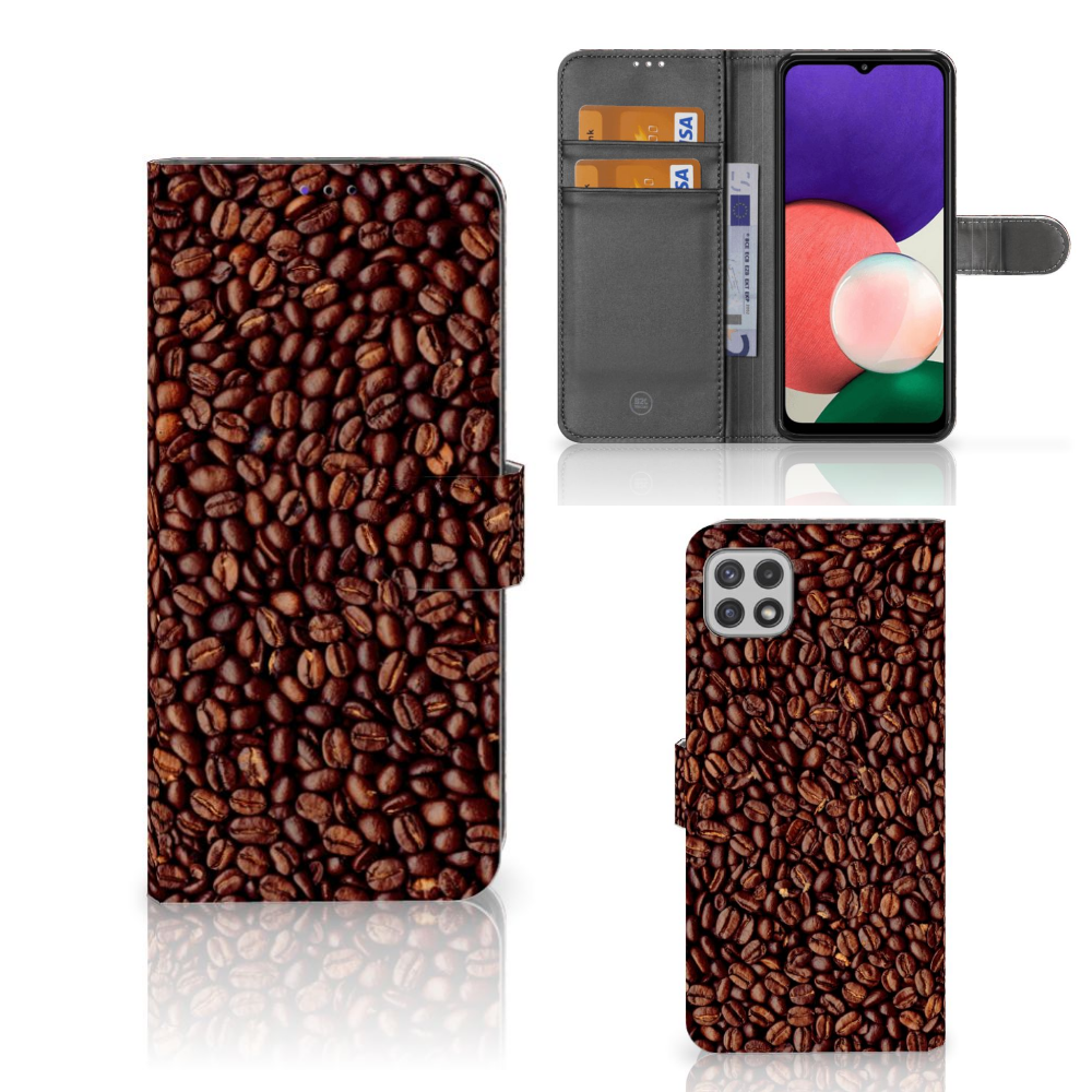 Samsung Galaxy A22 5G Book Cover Koffiebonen