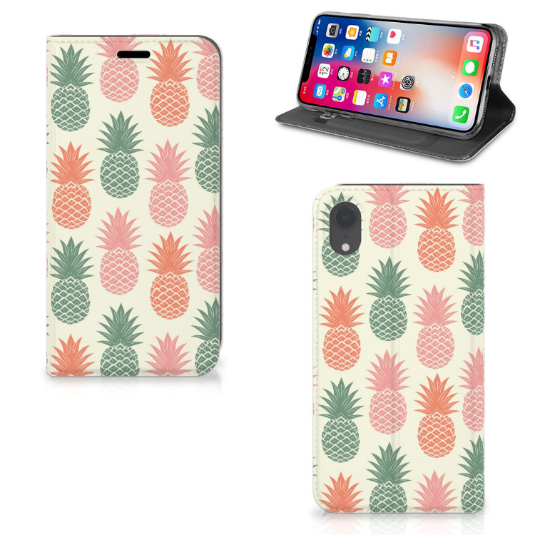 Apple iPhone Xr Flip Style Cover Ananas