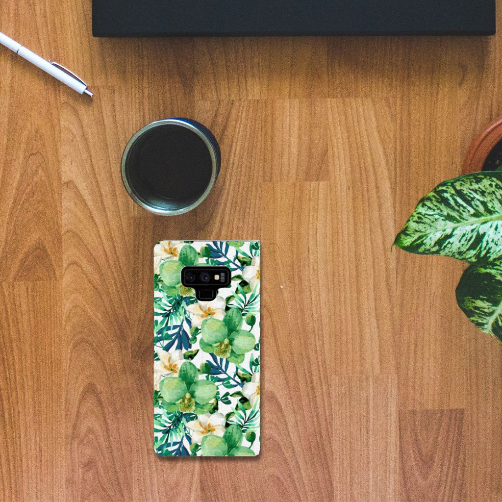 Samsung Galaxy Note 9 Smart Cover Orchidee Groen