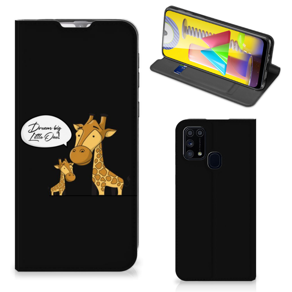 Samsung Galaxy M31 Magnet Case Giraffe - B2C Telecom