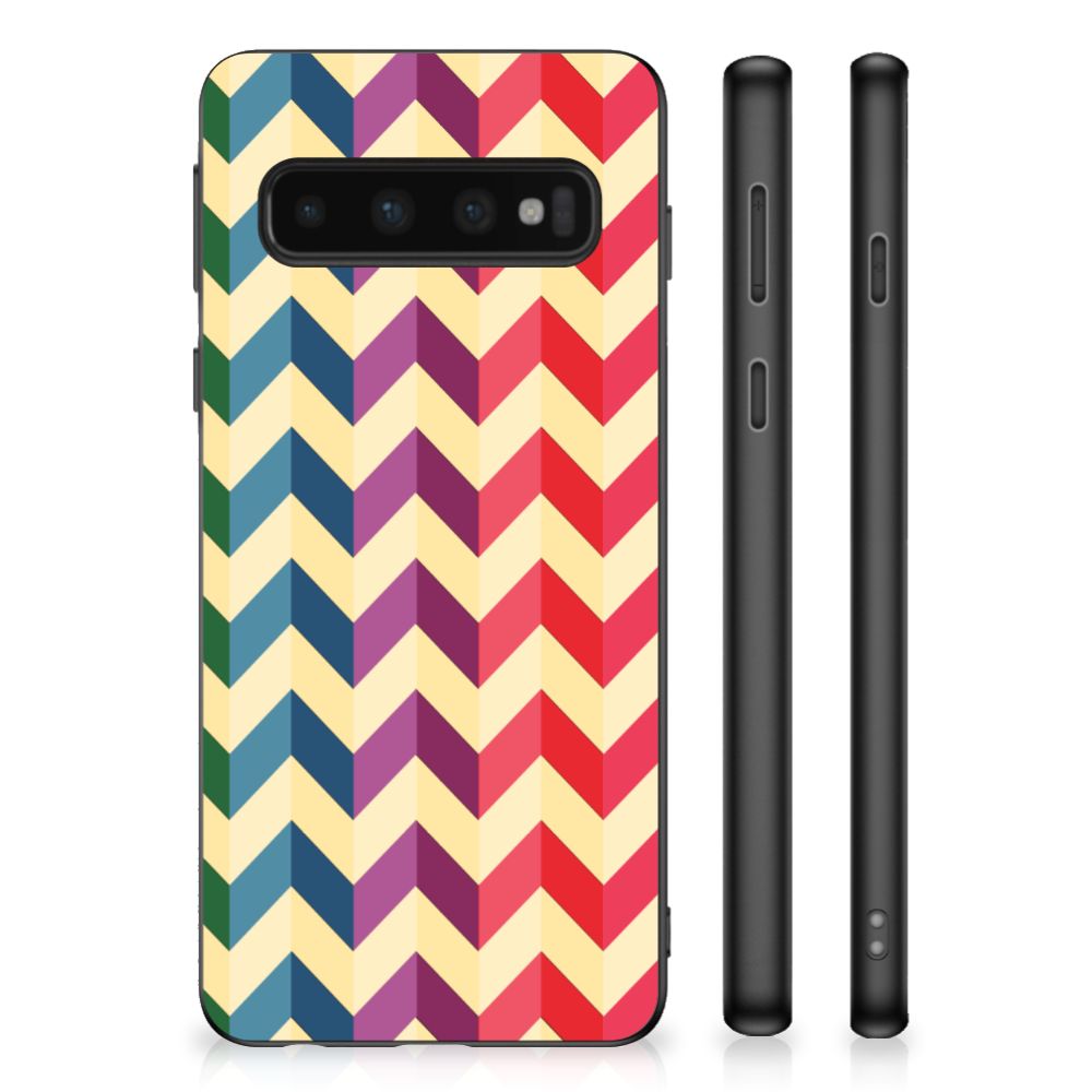Samsung Galaxy S10 Bumper Case Zigzag Multi Color B2C Telecom