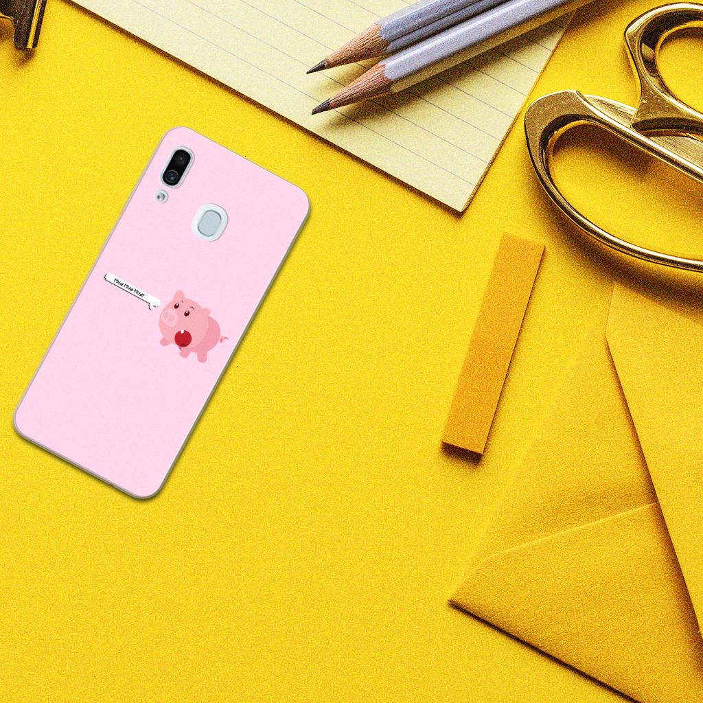Samsung Galaxy A30 Telefoonhoesje met Naam Pig Mud