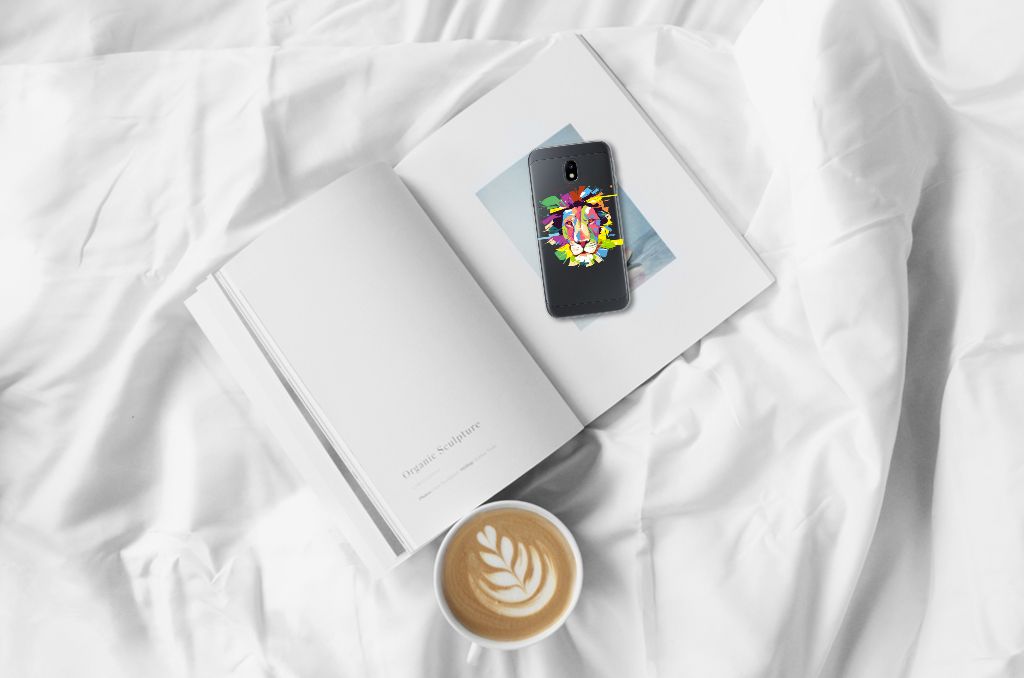 Samsung Galaxy J3 2017 Telefoonhoesje met Naam Lion Color