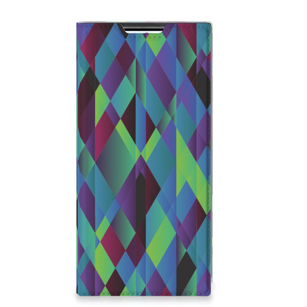 Samsung Galaxy S22 Ultra Stand Case Abstract Green Blue - B2C Telecom