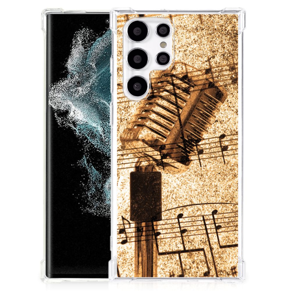 Samsung Galaxy S22 Ultra Anti-shock Hoesje met foto Bladmuziek B2C Telecom