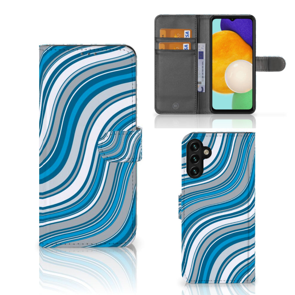 Samsung Galaxy A04s | Samsung Galaxy A13 5G Telefoon Hoesje Waves Blue
