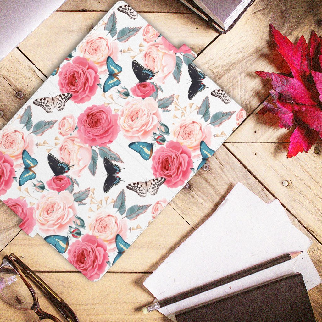 Lenovo Tab P11 Gen 2 Tablet Cover Butterfly Roses