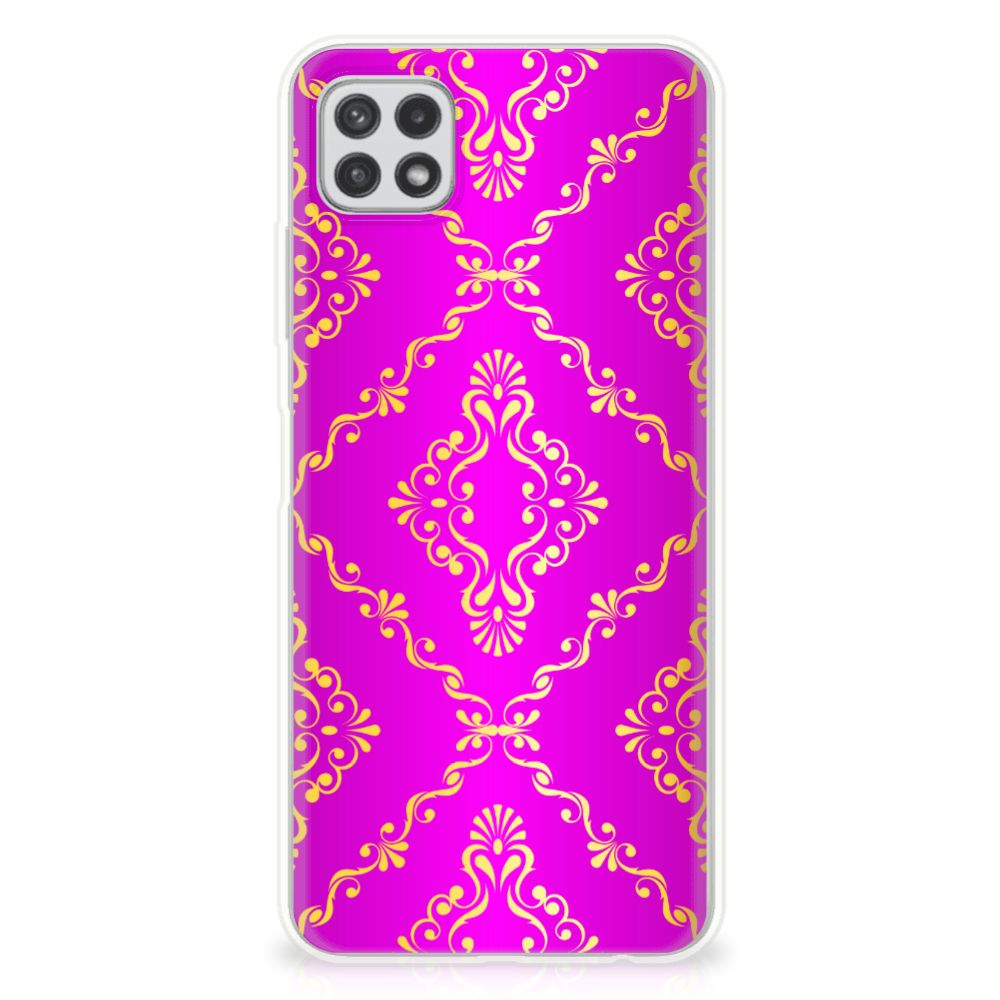 Siliconen Hoesje Samsung Galaxy A22 5G Barok Roze B2C Telecom