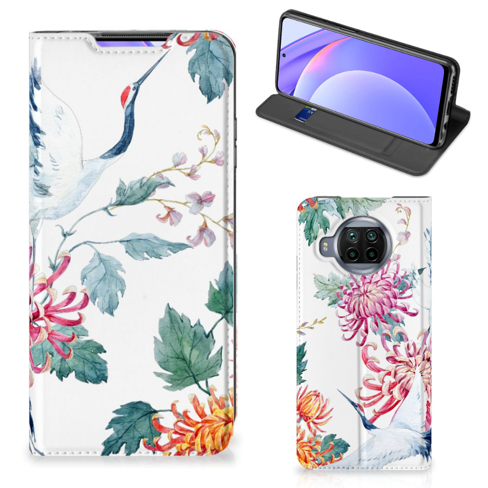 Xiaomi Mi 10T Lite Hoesje maken Bird Flowers - B2C Telecom