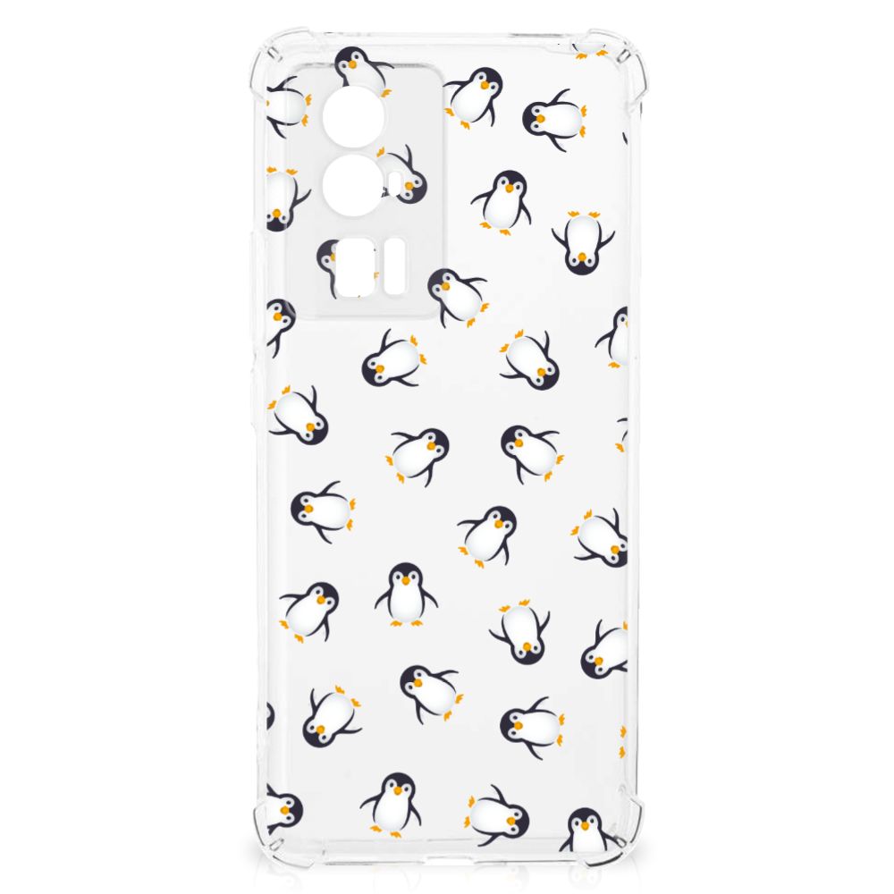 Doorzichtige Silicone Hoesje voor Xiaomi Poco F5 Pro Pinguïn