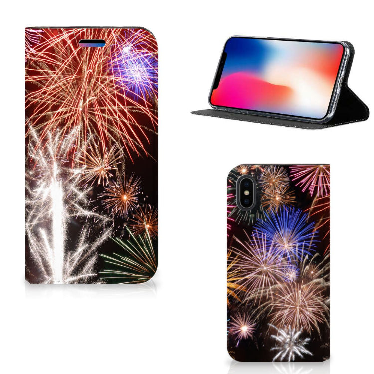 Apple iPhone X | Xs Hippe Standcase Vuurwerk