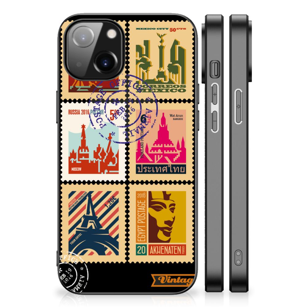 Apple iPhone 13/14 TPU Backcover Postzegels